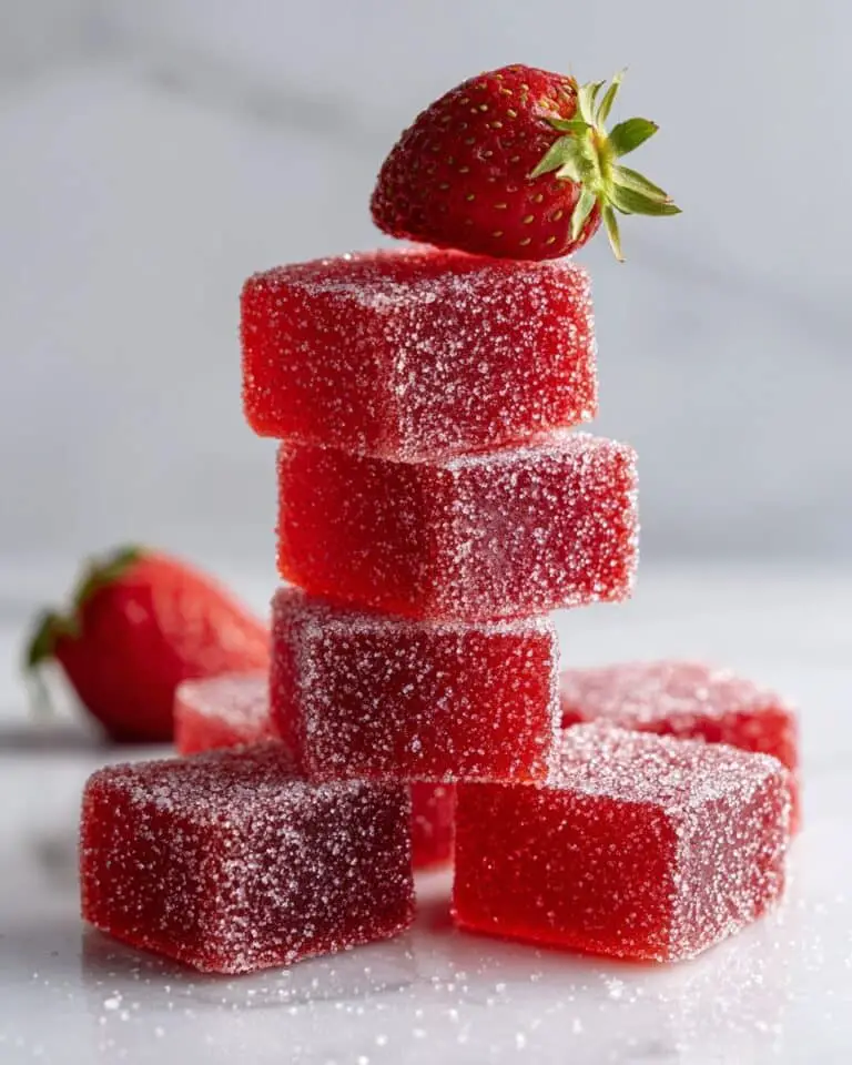 Homemade Sour Strawberry Gummies Recipe