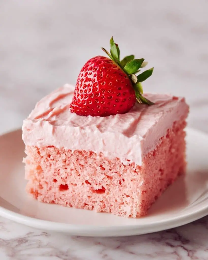 Strawberry Sheet Cake with Cream Cheese Frosting Recipe