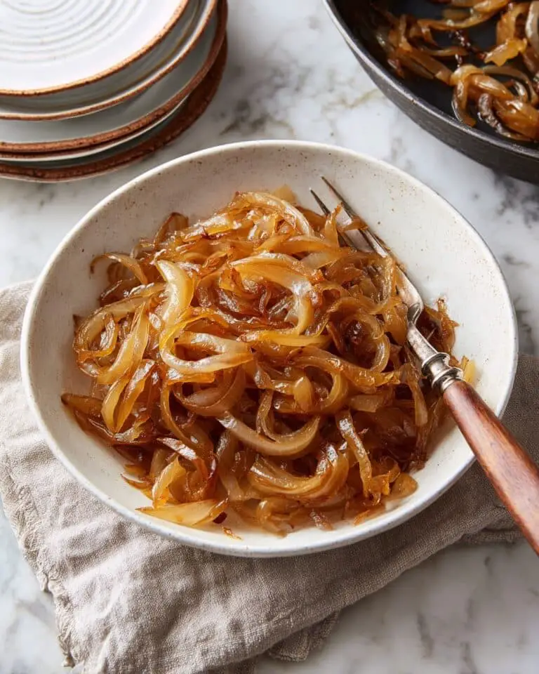 The BEST Slow Cooker Caramelized Onions Recipe
