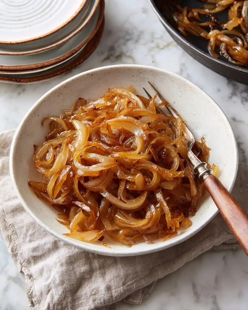 The BEST Slow Cooker Caramelized Onions Recipe