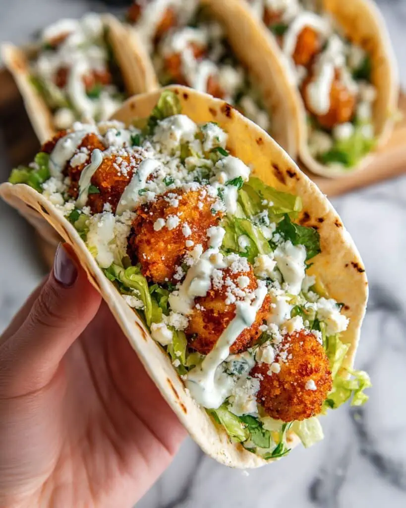 Caesar Chicken Smash Tacos Recipe