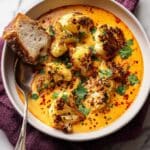 Spice-Roasted Cauliflower in Coconut Tomato Sauce with Lentils Recipe