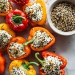 Cream Cheese Stuffed Mini Peppers with Everything Bagel Seasoning Recipe