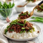 Garlic Green Beans with Ground Beef Stir-Fry Recipe