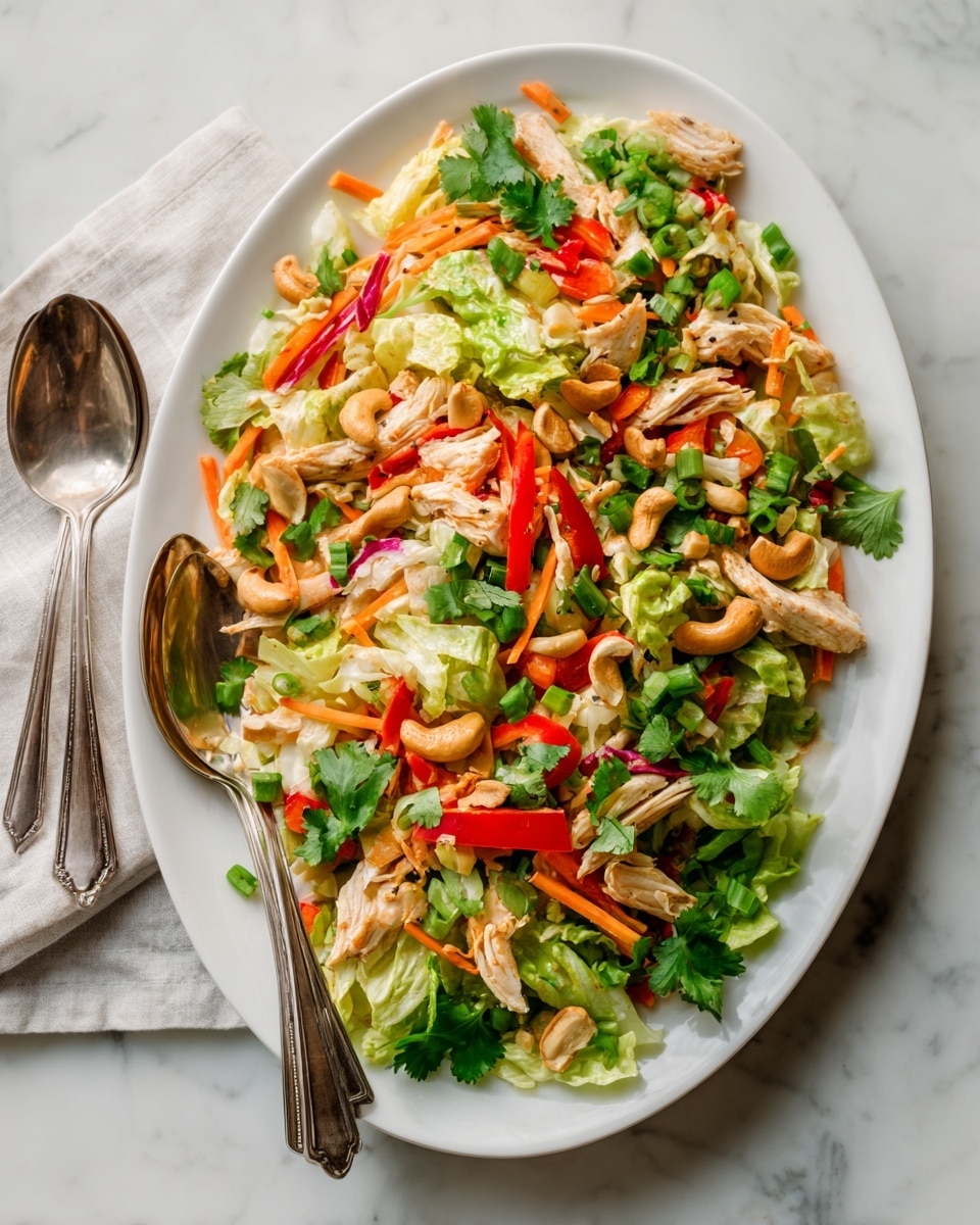 Chinese-Style Chicken Salad with Sesame Ginger Dressing Recipe